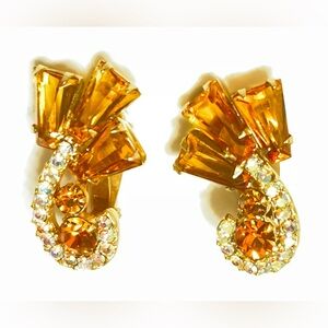 Juliana Keystone Vintage Earrings